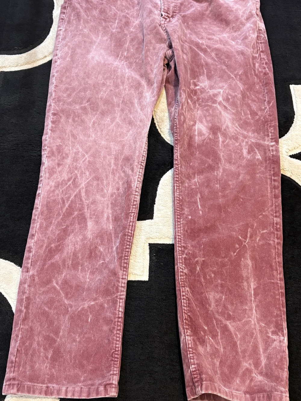 Quiksilver Dusty Mauve Corduroy Trousers Y2K / early 2000s Kracker Size 40 - Picture 3 of 7